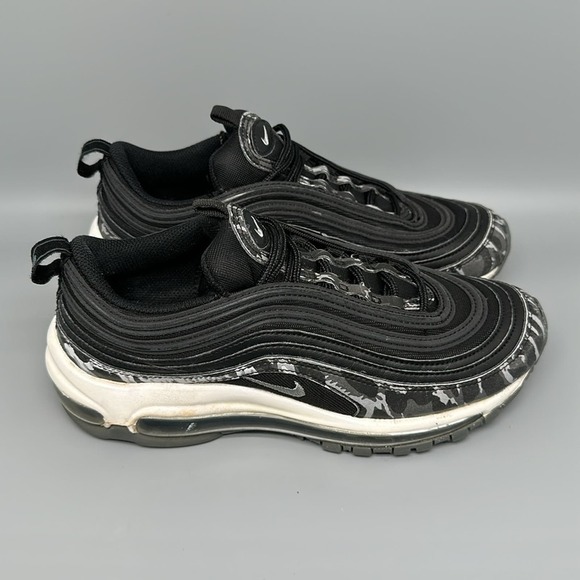 Nike‎ Air Max 97 Black Grey Running Shoes 917646-005 Women's Sz 7 - Picture 1 of 10
